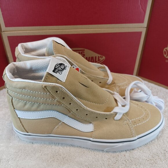 Vans Men's 8/Women's 9.5 Sk8-Hi Taos Taupe/True White VN0A32QGYUU - Picture 1 of 12